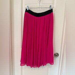 Torrid Black and Pink pleated Skirt Size 00 / 10